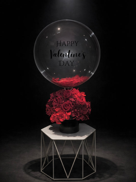 Bubble balloon Valentine’s Day