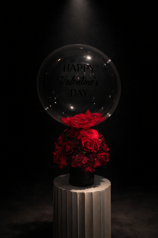 Bubble balloon Valentine’s Day